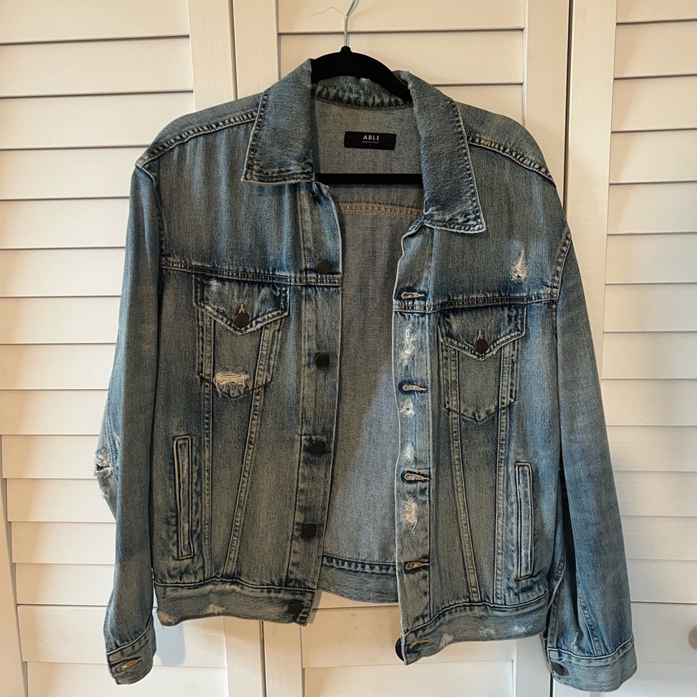 NWOT Able Blue Jean Jacket Classic Design